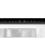 Custodia 24" Bottom Freezer, 10.3 cf., Left Swing, Ice Maker, Total No frost, White, Antique Brass handles