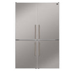 Custodia 48" Bottom Freezer combo, 20.6 cf., Ice Maker, Total No frost, Stainless Steel handles