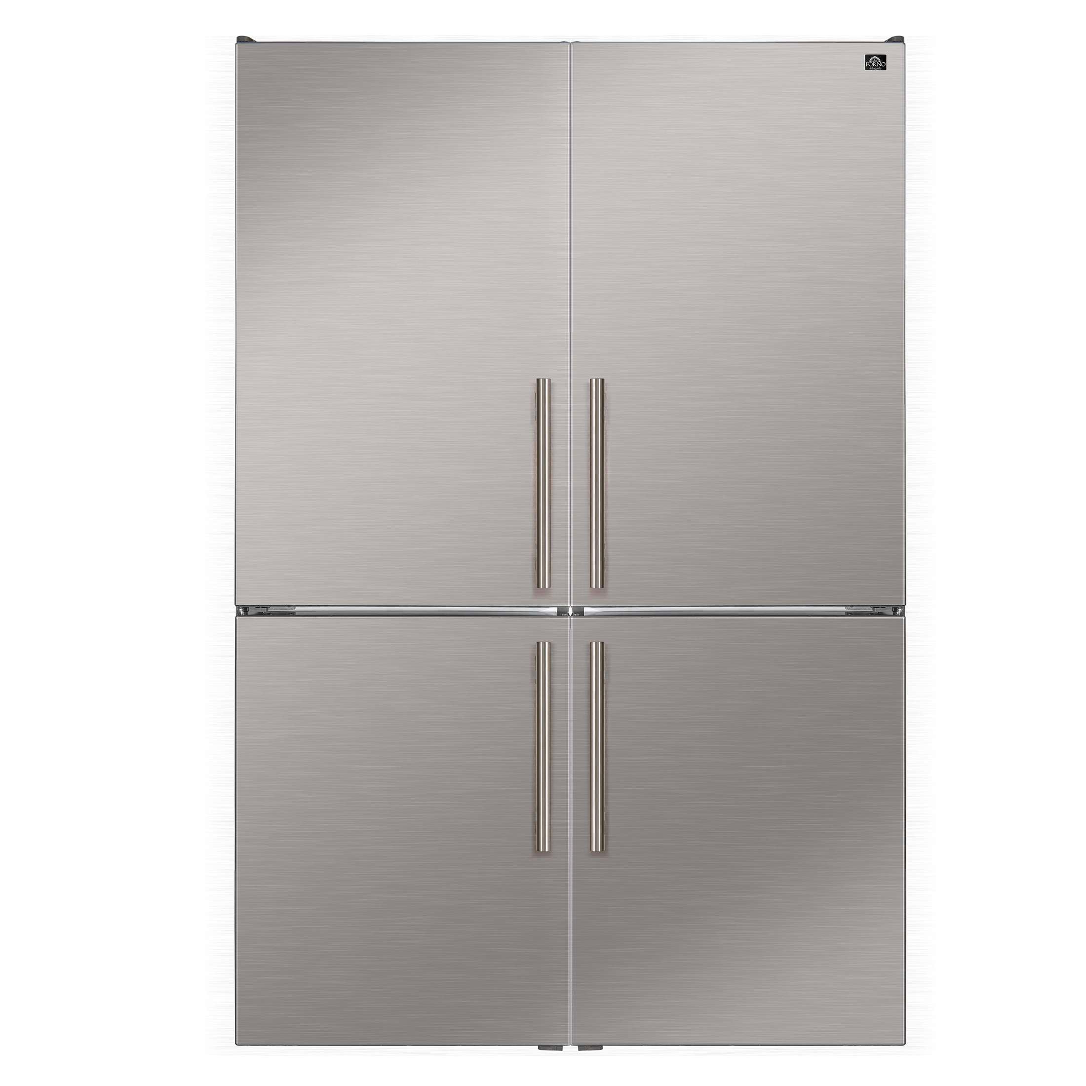 Custodia 48" Bottom Freezer combo, 20.6 cf., Ice Maker, Total No frost, Stainless Steel handles