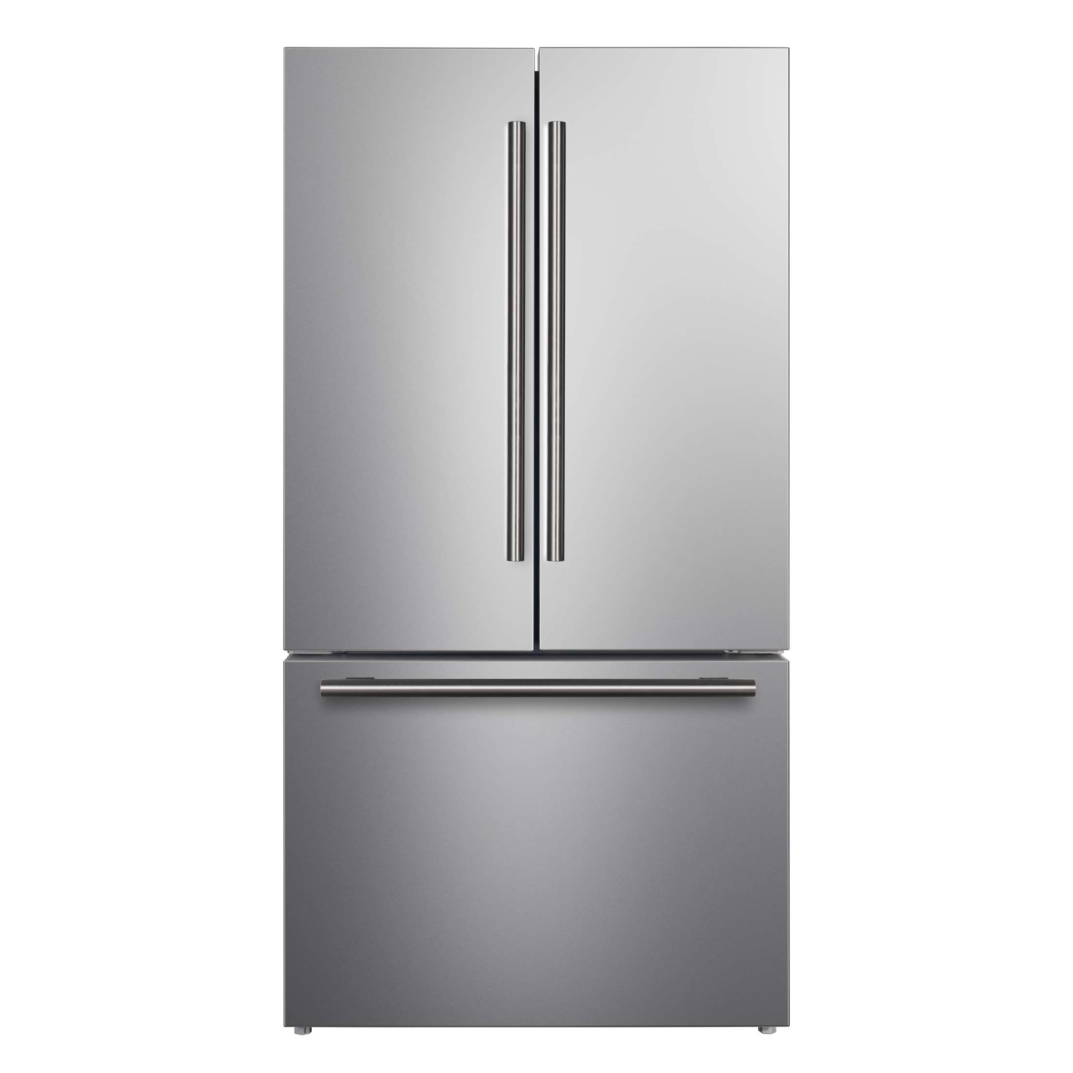 Forno Rivello 36 Inch French Door Refrigerator in Stainless Steel, Internal Water Dispenser, Filtered Ice, Adjustable Shelves, Energy Star Certified