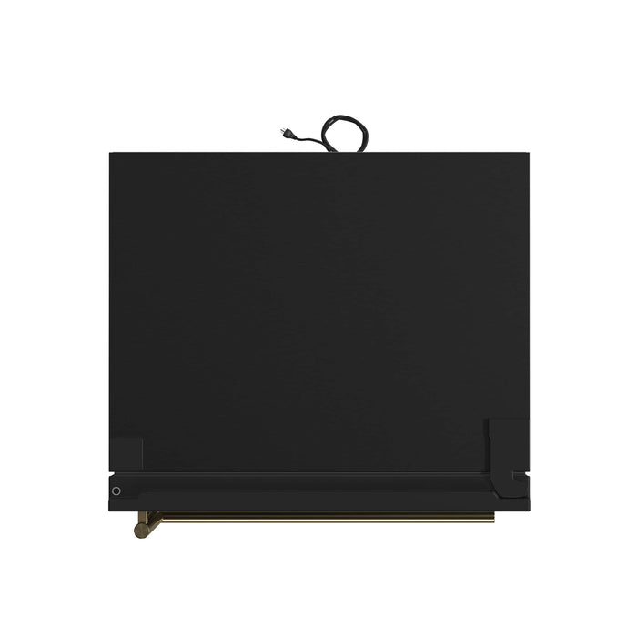 Forno Milano Espresso 31-Inch Bottom Freezer Refrigerator, Black, 17.2 cu.ft Capacity, Energy Efficient