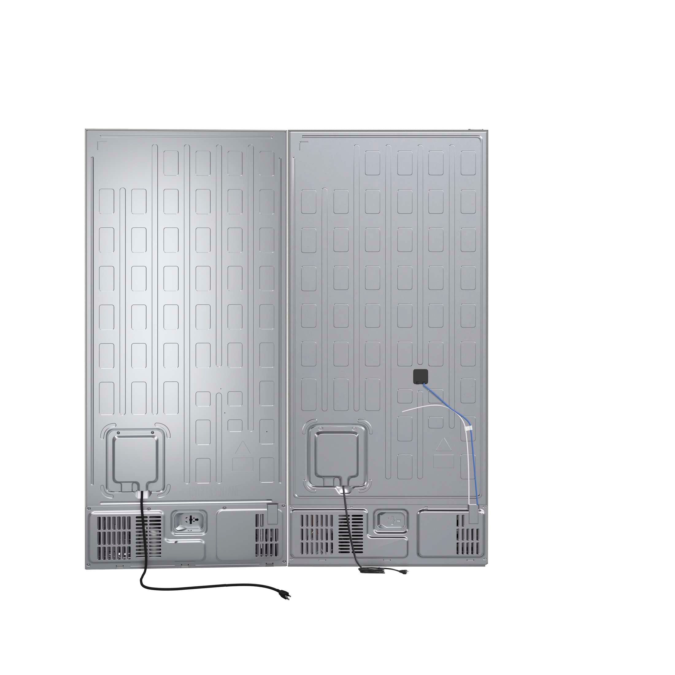 Forno Milano 2-Piece 62-Inch Freestanding Dual Bottom Freezer Refrigerator, Stainless Steel – 34.4 cu.ft, Touch Control, Ice Maker