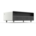 Forno Evoluto Tavolo 51-Inch White Smart Coffee Table – Dual Refrigerator Drawers, Bluetooth 5.0 Audio, Wireless Charging & RGB Ambient Light