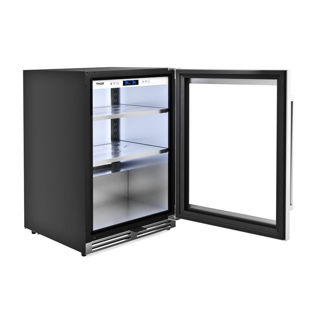 THOR Kitchen 24 Inch Professional Under-counter Beverage Cooler – Model TBR24U