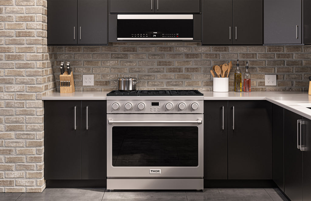THOR KITCHEN 36-Inch Contemporary Professional Liquid Propane Range – ARG36LP