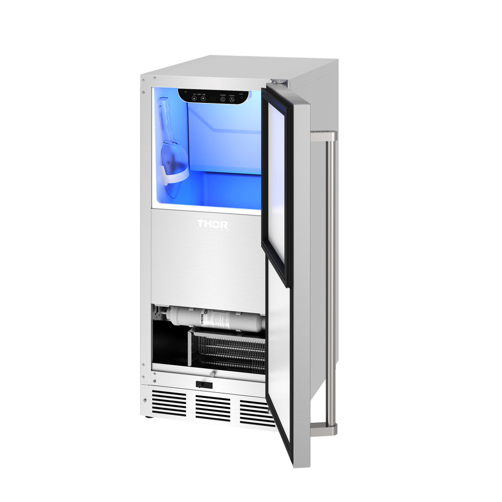 THOR Kitchen 15-Inch Built-In Indoor & Outdoor Ice Maker - Model TIM1511