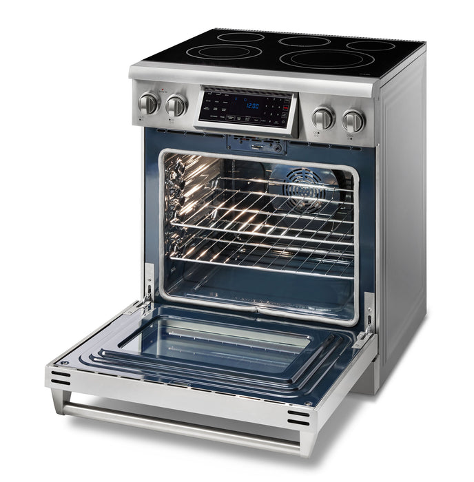 THOR Kitchen 30-Inch Tilt Panel Electric Range – Professional – Model TRE3001