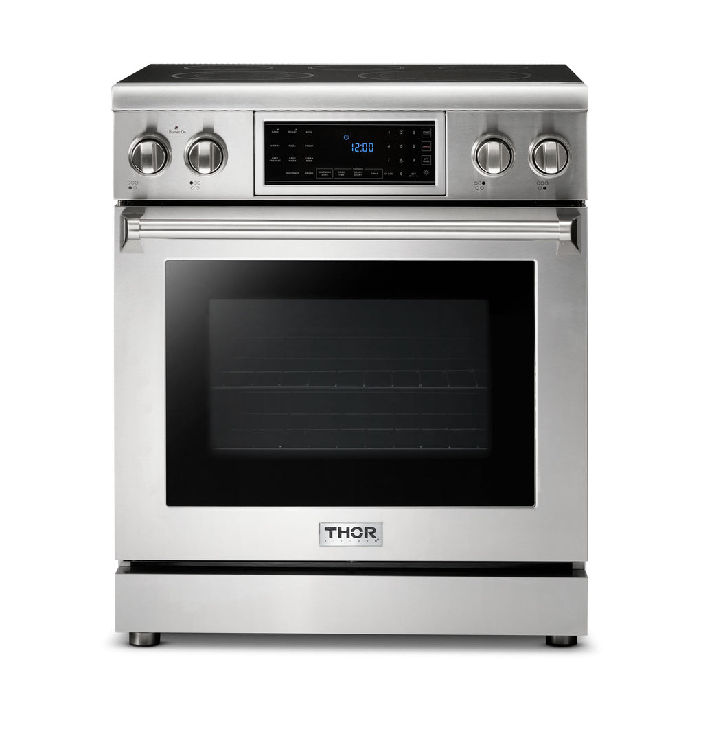 THOR Kitchen 30-Inch Tilt Panel Electric Range – Professional – Model TRE3001
