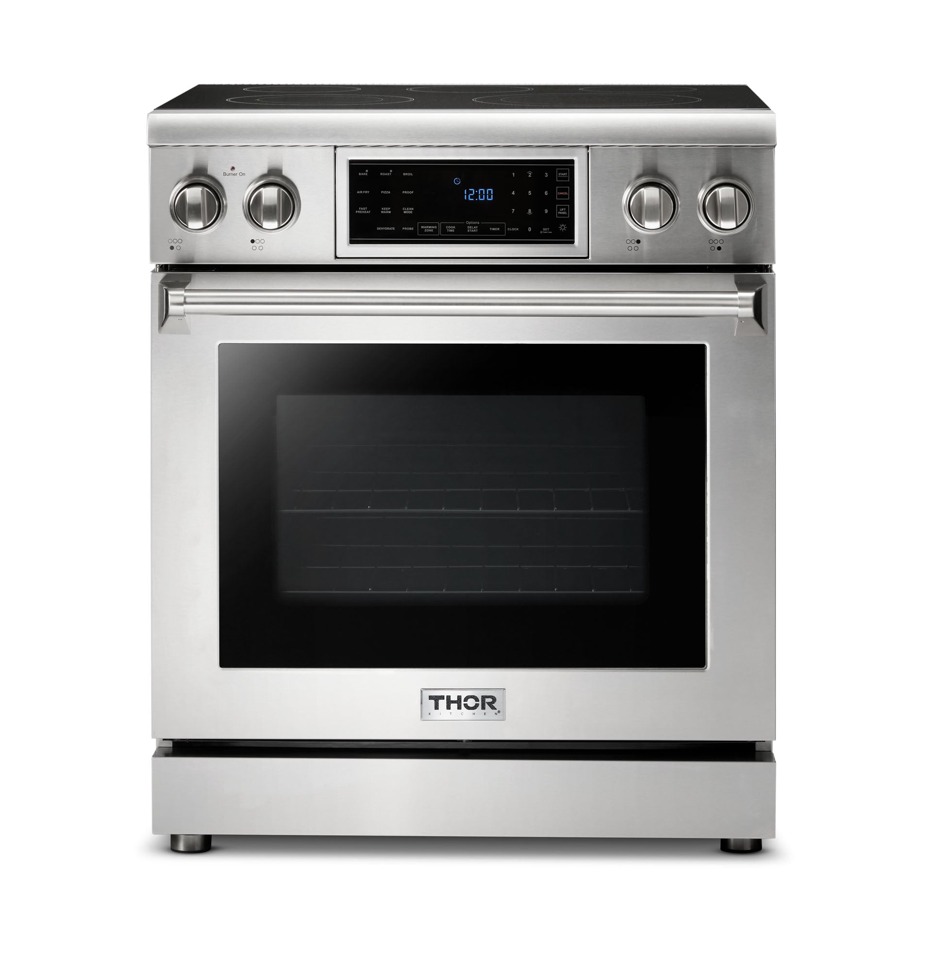 THOR Kitchen 30-Inch Tilt Panel Electric Range – Professional – Model TRE3001