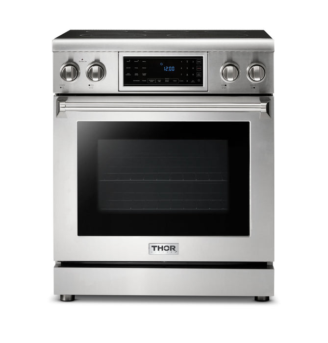 THOR Kitchen 30-Inch Tilt Panel Electric Range – Professional – Model TRE3001