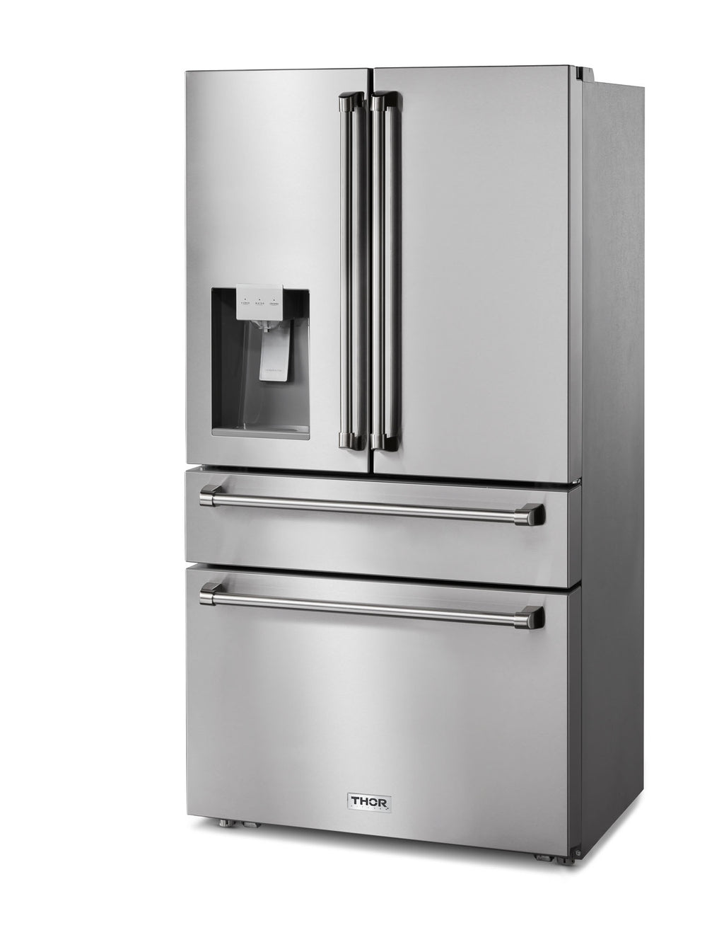 THOR Kitchen 36 Inch Professional French Door Refrigerator with Ice and Water Dispenser – Model TRF3601FD