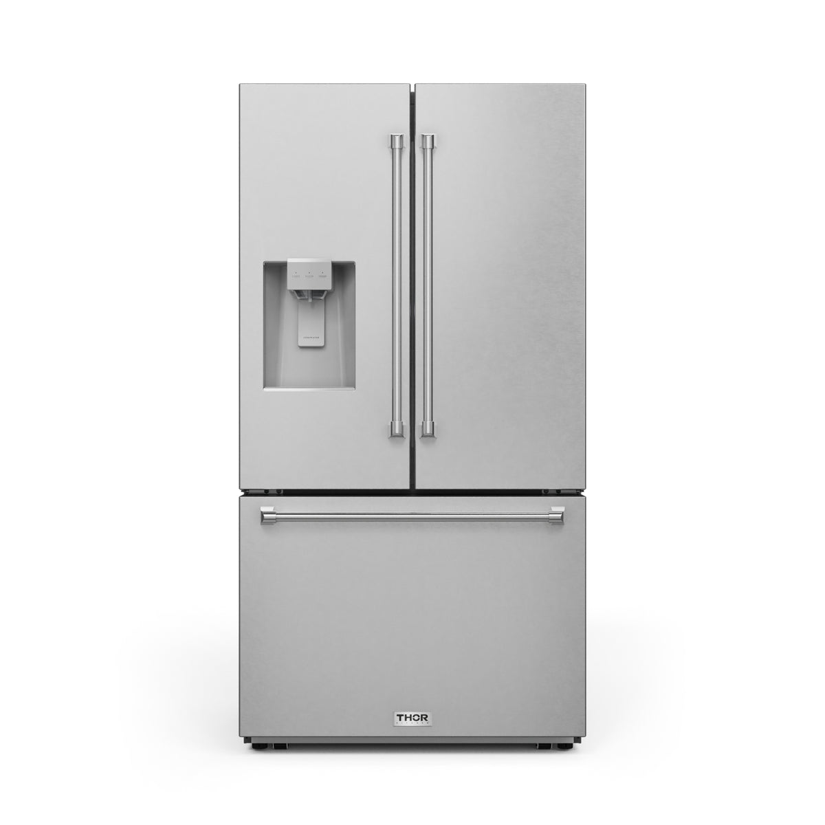 36 Inch Professional French Door Refrigerator with Ice and Water Dispenser – Model TRF3628FFD