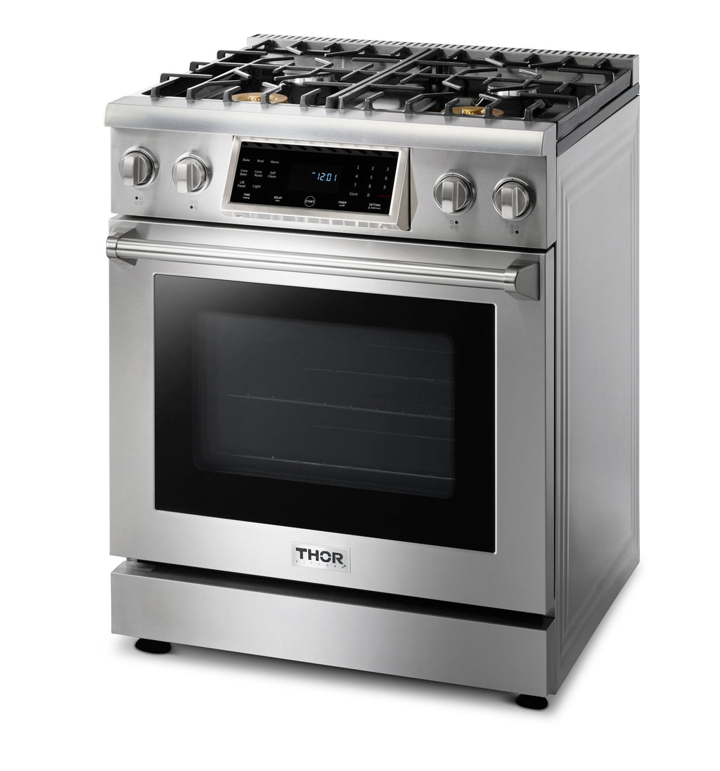 THOR Kitchen 30-Inch Tilt Panel Gas Range – Professional – Model TRG3001