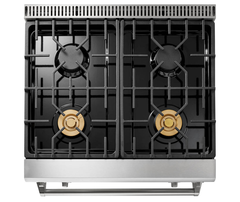 THOR Kitchen 30-Inch Tilt Panel Professional Liquid Propane Range - TRG3001LP