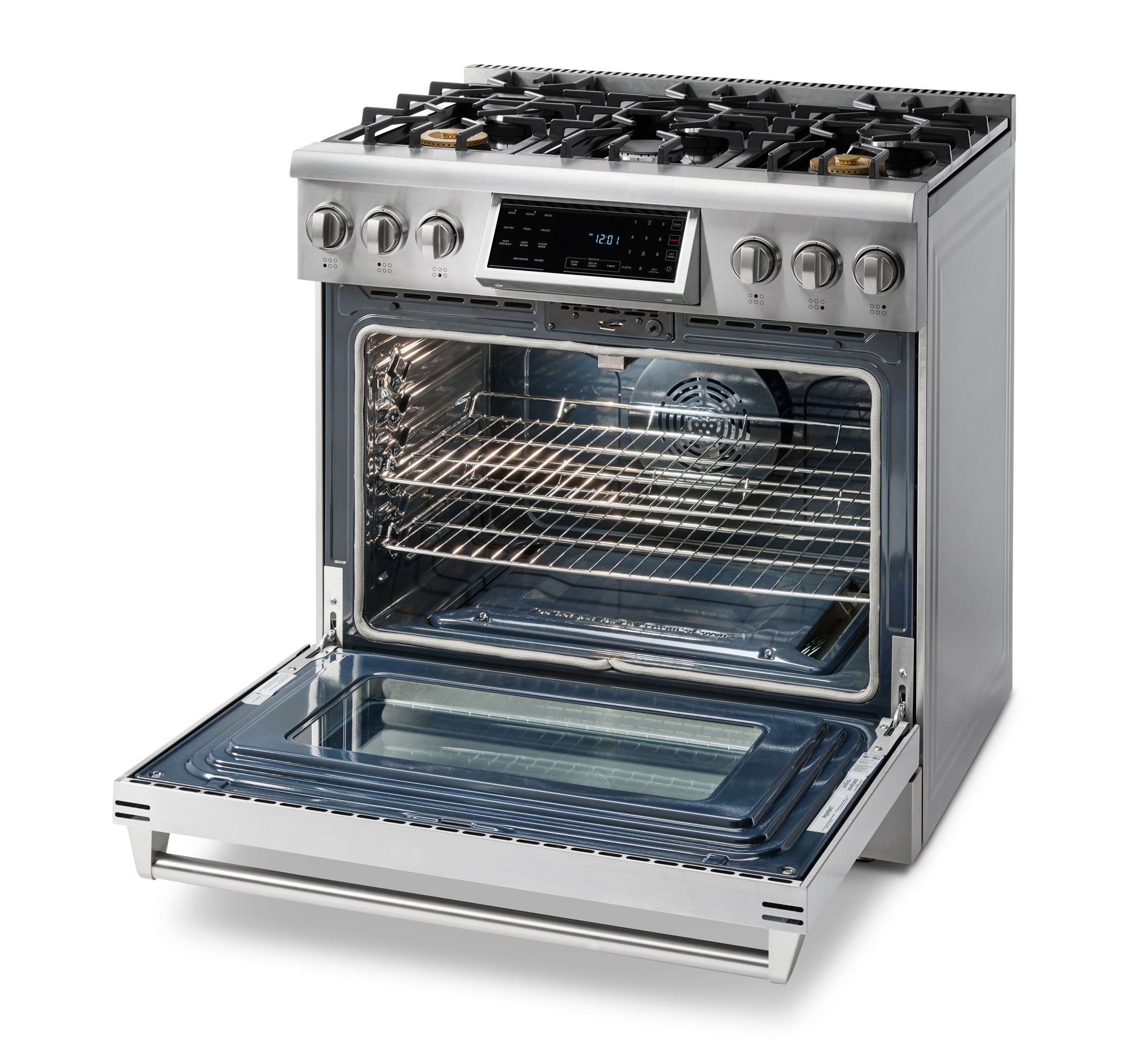 THOR Kitchen 36-Inch Tilt Panel Liquid Propane Range – Professional – Model TRG3601LP