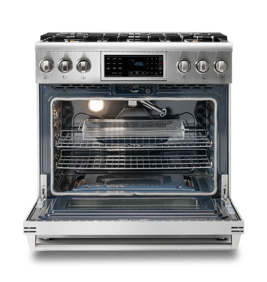 THOR Kitchen 36-Inch Tilt Panel Liquid Propane Range – Professional – Model TRG3601LP
