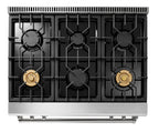 THOR Kitchen 36-Inch Tilt Panel Liquid Propane Range – Professional – Model TRG3601LP