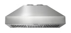 36 Inch Professional Wall Mount Pyramid Range Hood – Model TRH36P