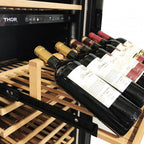 THOR Kitchen 24 Inch Dual Zone Wine Cooler, 162 Wine Bottle Capacity – Model TWC2403DI