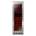 THOR Kitchen 24 Inch Dual Zone Wine Cooler, 162 Wine Bottle Capacity – Model TWC2403DI