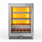 THOR Kitchen 24-Inch Single Zone Wine Cooler, Left Swing, 45 Wine Bottle Capacity – Model TWC24UL-LH