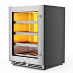 THOR Kitchen 24-Inch Single Zone Wine Cooler, Left Swing, 45 Wine Bottle Capacity – Model TWC24UL-LH