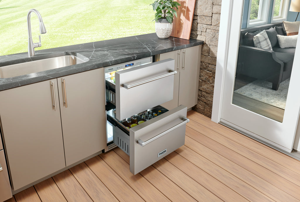 THOR Kitchen 24-Inch Indoor Outdoor Freezer Drawer – Model TRZ24U