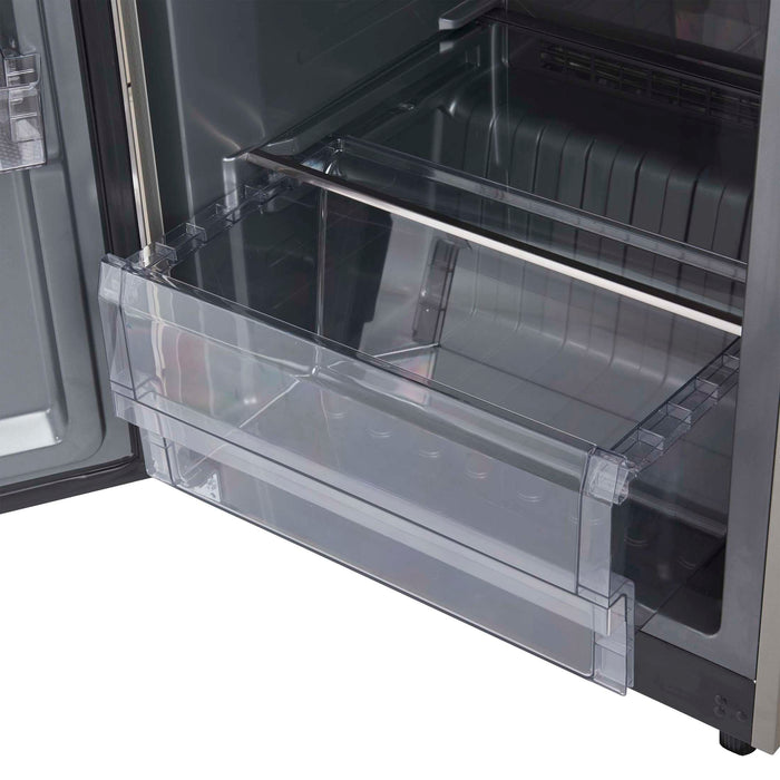 Forno Fortezza 60 Inch Convertible Refrigerator/Freezer with Trim Grill, Stainless Steel, Total No Frost, with Automatic Ice Maker