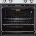 Forno Vomero 30-Inch Double Wall Oven, White, 10 cu.ft Total Capacity, 7100W Convection, Mechanical Controls, Manuel Steam Clean