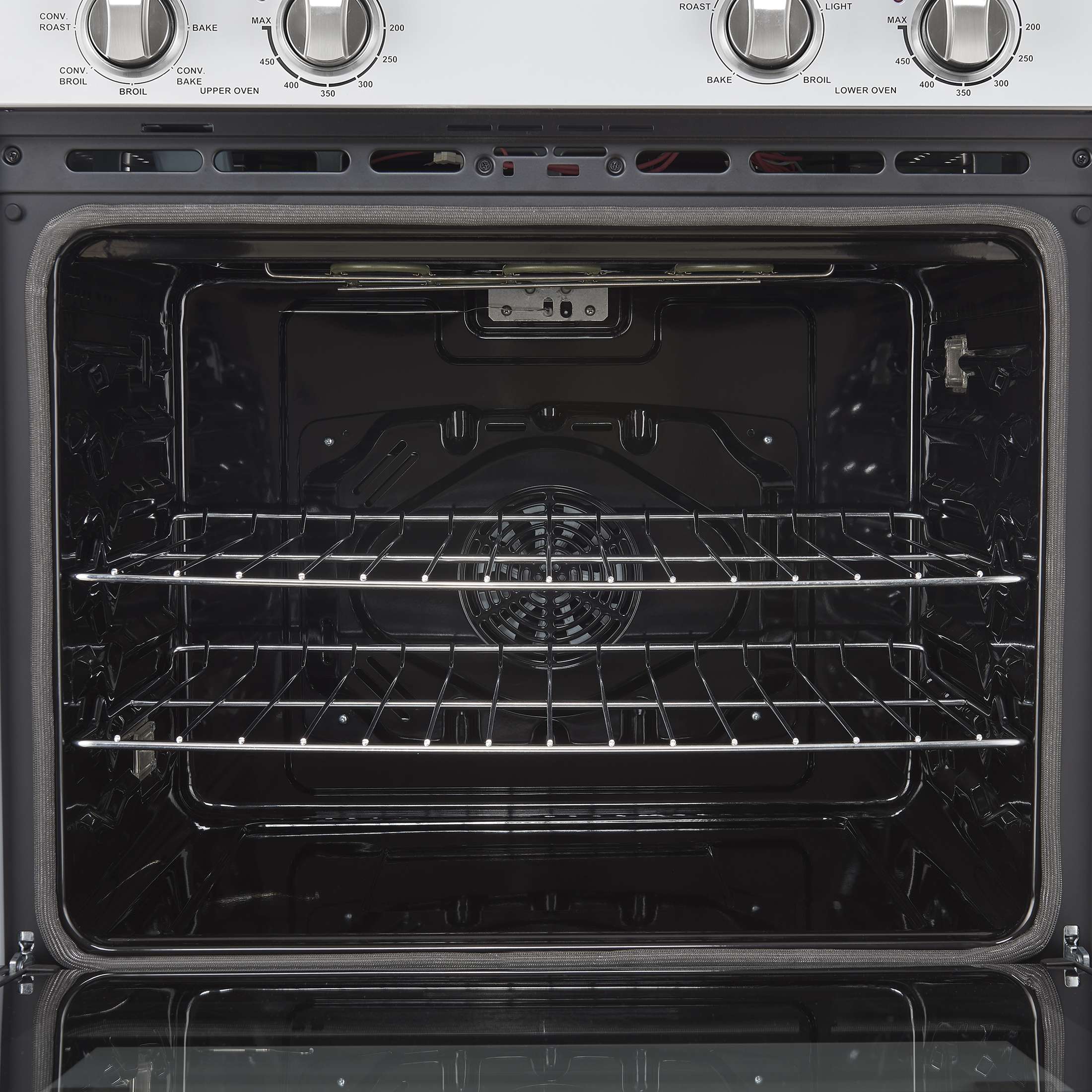 Forno Vomero 30-Inch Double Wall Oven, White, 10 cu.ft Total Capacity, 7100W Convection, Mechanical Controls, Manuel Steam Clean