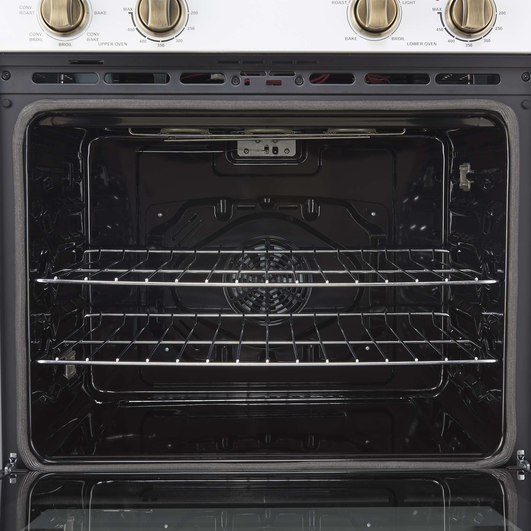 Forno Vomero 30-Inch Double Wall Oven, White, 10 cu.ft Total Capacity, 7100W Convection, Mechanical Controls, Manuel Steam Clean