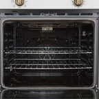 Forno Vomero 30-Inch Wall Oven, White, 5 cu.ft Capacity, 3550 Watts Convection, Mechanical Controls, Manuel Steam Clean