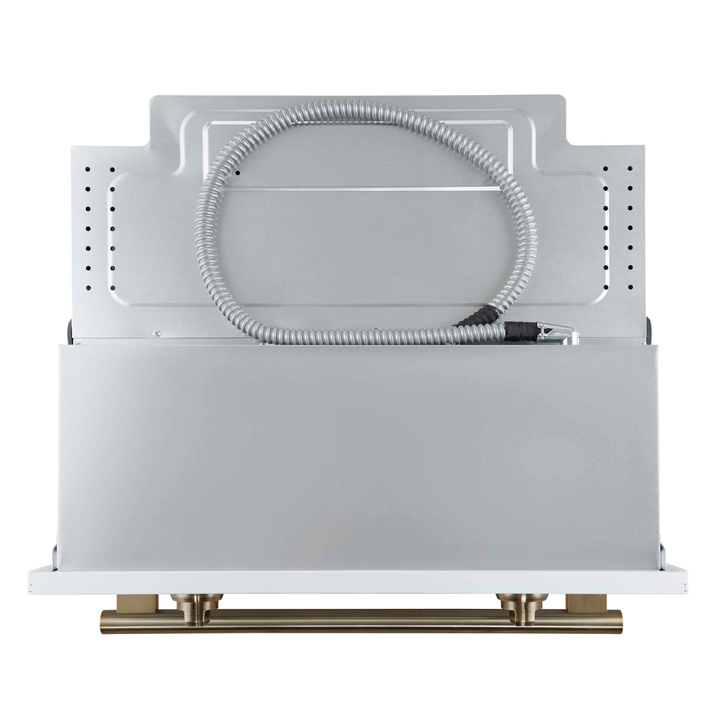 Forno Vomero 30-Inch Wall Oven, White, 5 cu.ft Capacity, 3550 Watts Convection, Mechanical Controls, Manuel Steam Clean