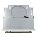 Forno Vomero 30-Inch Wall Oven, White, 5 cu.ft Capacity, 3550 Watts Convection, Mechanical Controls, Manuel Steam Clean