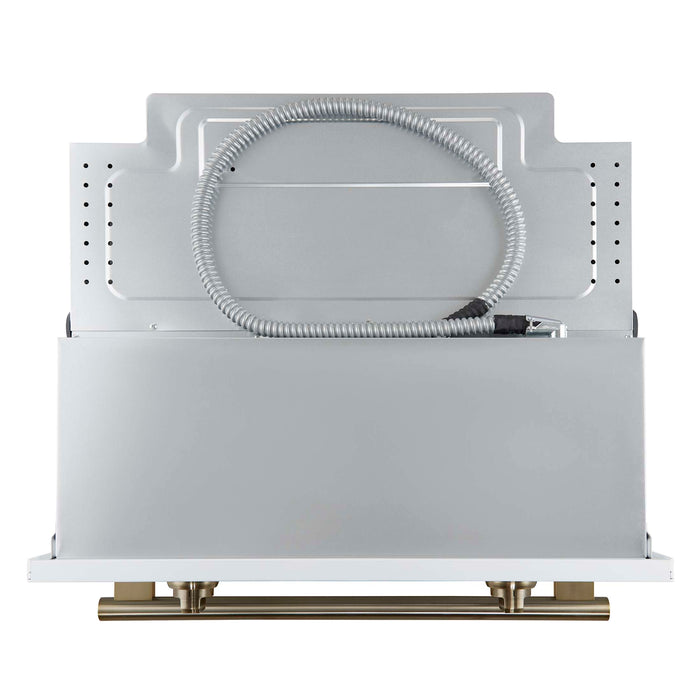 Forno Vomero 30-Inch Wall Oven, White, 5 cu.ft Capacity, 3550 Watts Convection, Mechanical Controls, Manuel Steam Clean