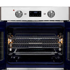 Forno Gallico 30-Inch Electric French Door Wall Oven, Stainless Steel, True Convection, Air Fry, Self-Cleaning