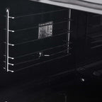 Forno Asti 30-Inch Double Electric Wall Oven with Upper French Doors in Black & Antique Brass, 7.36 cu. ft. Dual True Convection, 7,200W, Air Fry, Sous Vide, Self-Clean