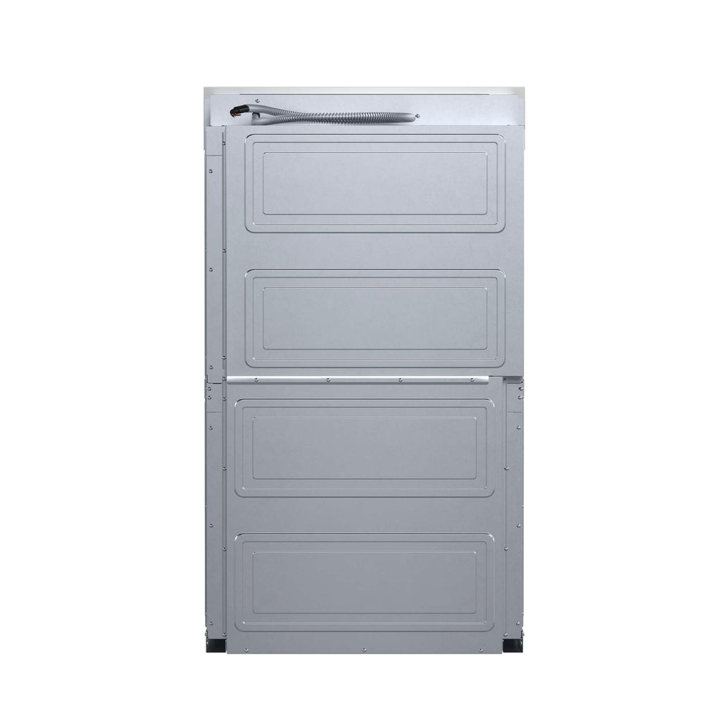 Forno Gallico 30-Inch Electric French Door Double Oven, Stainless Steel, Convection Cooking, Touch Control Panel, Self-Cleaning Function