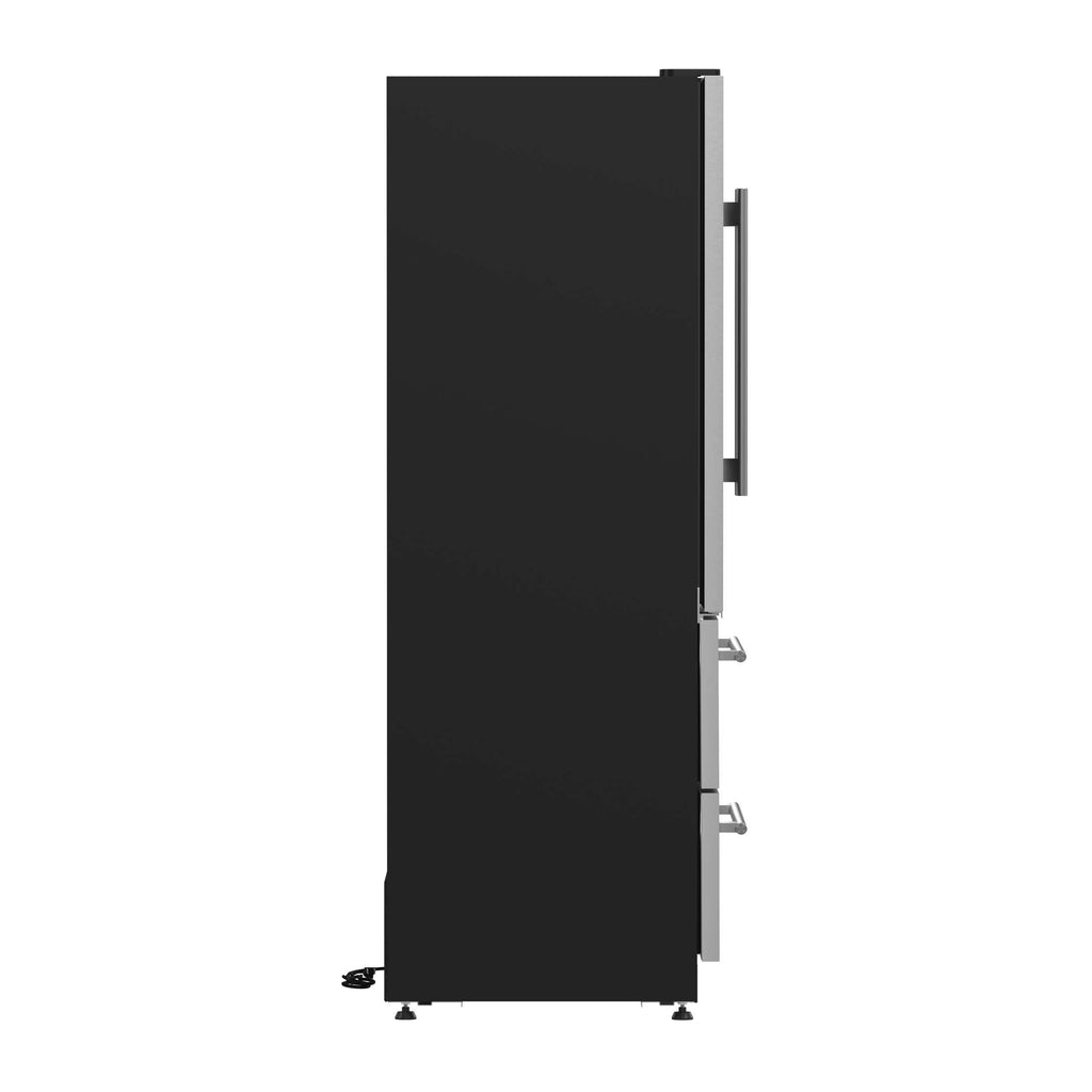 Forno Campania 32-Inch Wine Cooler, Stainless Steel, Dual Wine Zones, Two Beverage Drawers, 17.7 cu.ft