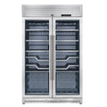 FORNO Abruzzo 48-Inch Dual Zone Wine Cellar, 102 Bottles, 24 cu. ft., Clear Acrylic Holders & Stainless Trim Shelves