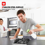 GASLAND 12 Inch 2 Burner Black Tempered Glass Gas Stove