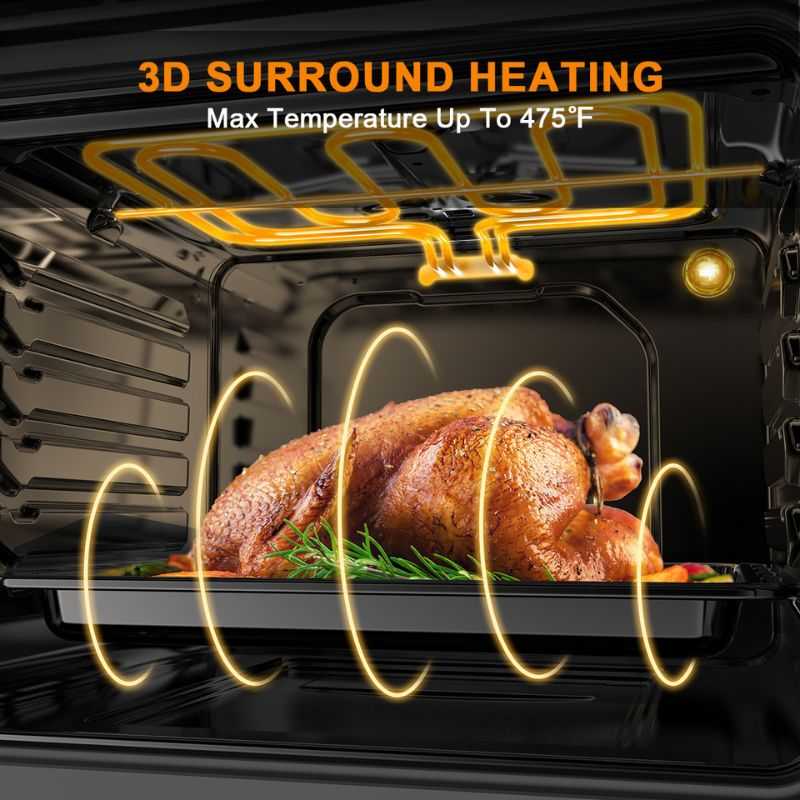 24'' 5 Modes Built-in Electric Wall Oven - Black