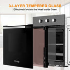 24'' 5 Modes Built-in Electric Wall Oven - Black