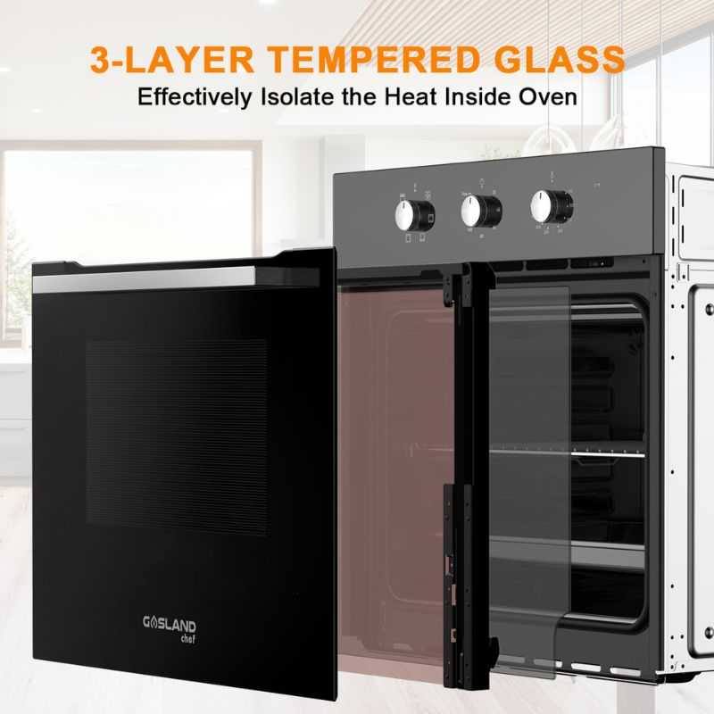 24'' 5 Modes Built-in Electric Wall Oven - Black