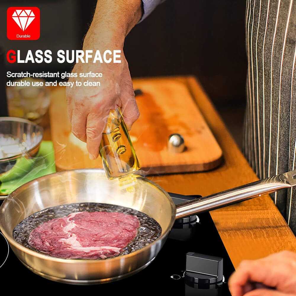 12‘’ Knob Control  Ceramic Glass Electric Cooktop