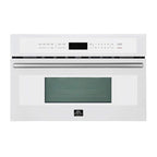 Oliena Espresso White 30 Inch 1750 Watt Compact Oven & 1000 Watt Microwave, 1.6 cu. ft.