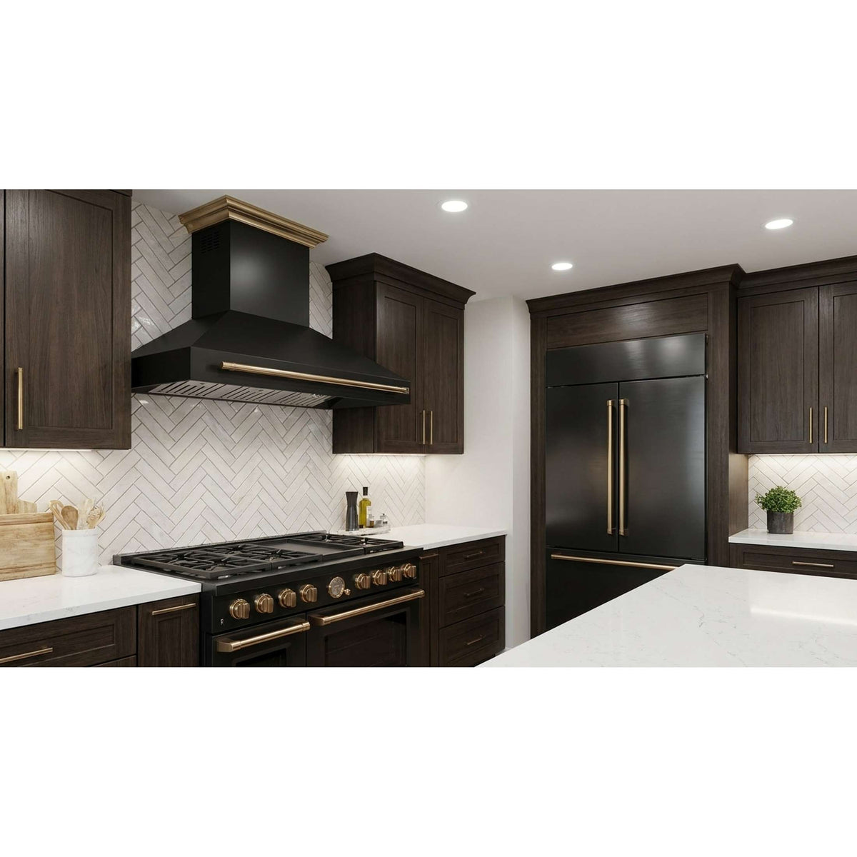 Forno Aria 48 Inch Wall-Mounted Range Hood in Black